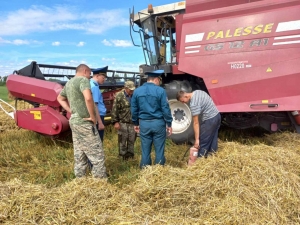 Пристальный контроль за уборкой осуществляют Лоевские спасатели